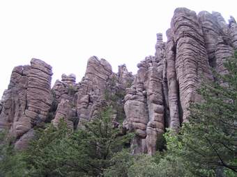 Pipe organ cliffs, Chiricahua National Monument, New Mexico