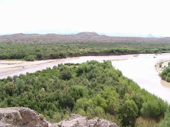 Terlingua and Rio Grand Rivers meet.