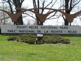 Pt. Pelee entrance sign