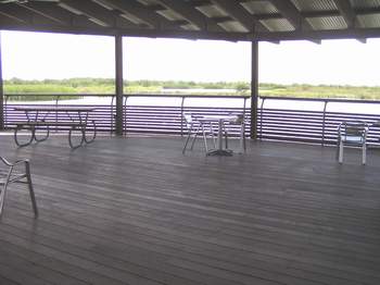 Visitor center viewing deck
