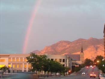 Sunset near Salt Lake City