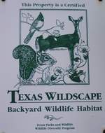 TP&W - Texas Wildscape sign