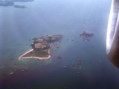 Herm from the air