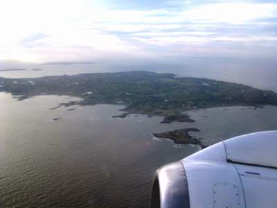 Guernsey Island, from the air